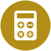 Icono de una calculadora.