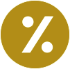 Icono de porcentaje.